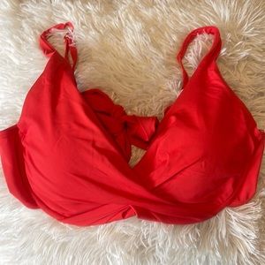 Red Liz Claiborne XL bikini top